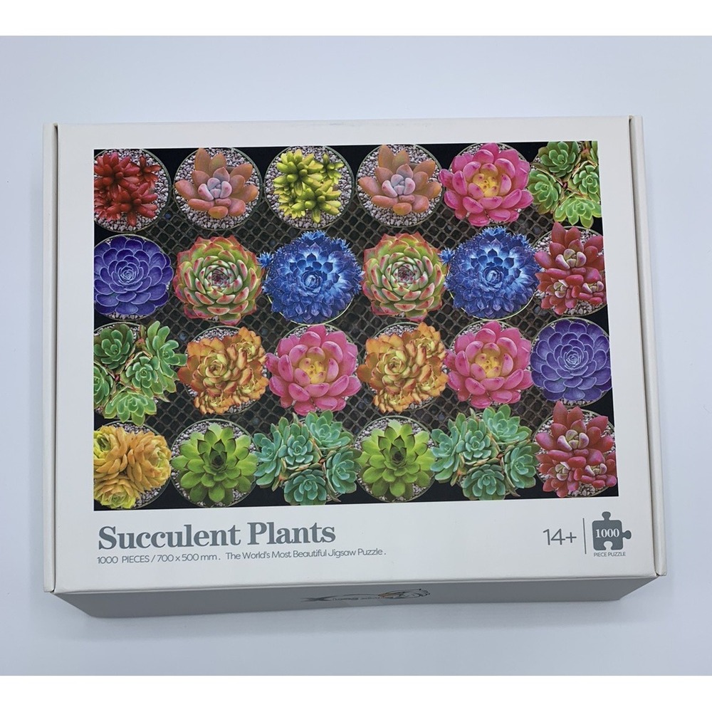 NEW Succulent Plants 1000 Piece Jigsaw Puzzle 700 x 500 Mm